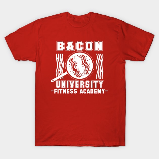 Bacon University T-Shirt by caravantshirts